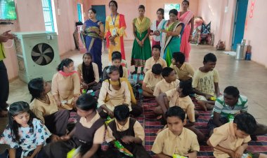 श्री सालासर सुंदरकांड एवं जन कल्याण समिति के सदस्य पहुंचे नेकी की कुटिया,  संस्था के दिव्यांग बच्चों से मिले।