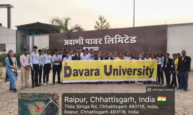 श्री दावड़ा यूनिवर्सिटी के विद्यार्थियों का औद्योगिक भ्रमण: अडानी पावर प्लांट का किया दौरा