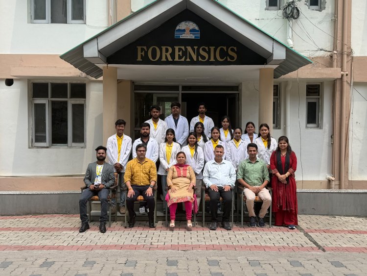 हिमाचल प्रदेश के धर्मशाला स्थित RFSL में श्री दावड़ा यूनिवर्सिटी के छात्रों का 15 दिवसीय प्रशिक्षण संपन्न